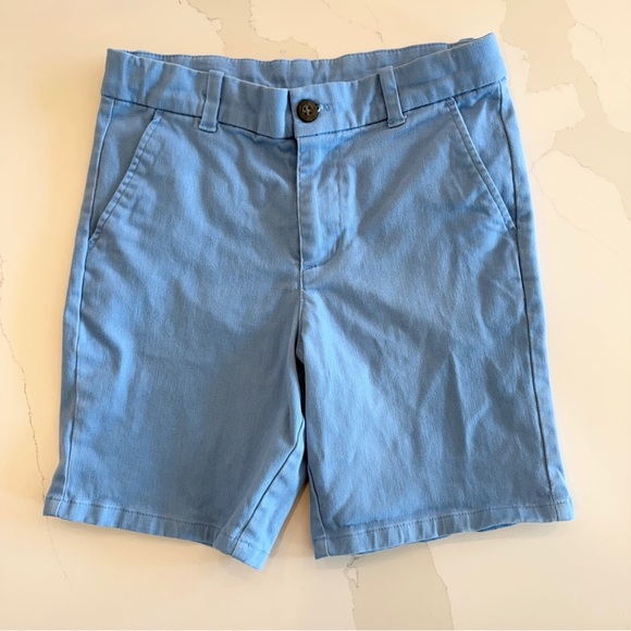 Janie and Jack Boys Light Blue Chino Shorts Size 8 Casual Spring Adjustable - Picture 2 of 9